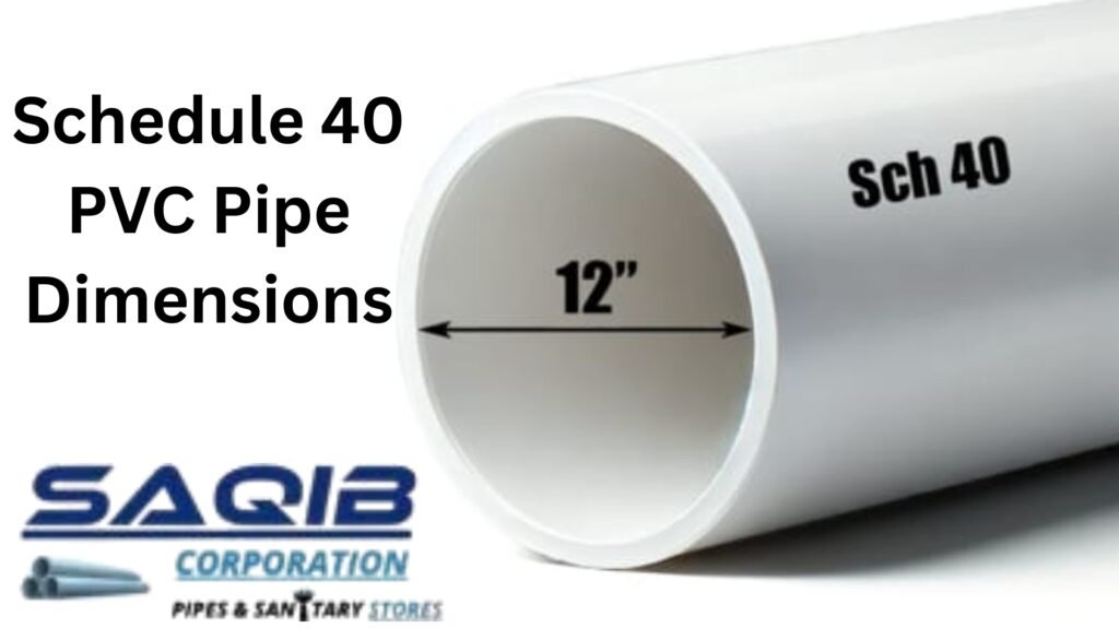 Schedule 40 PVC Pipe Dimensions in mm